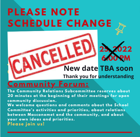 cancelled CR mtg